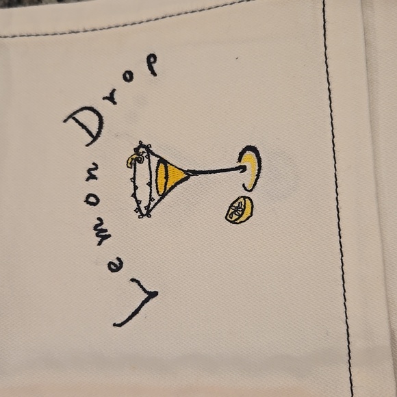 Pottery Barn Embroidered Cocktail Napkin Set - Picture 12 of 13